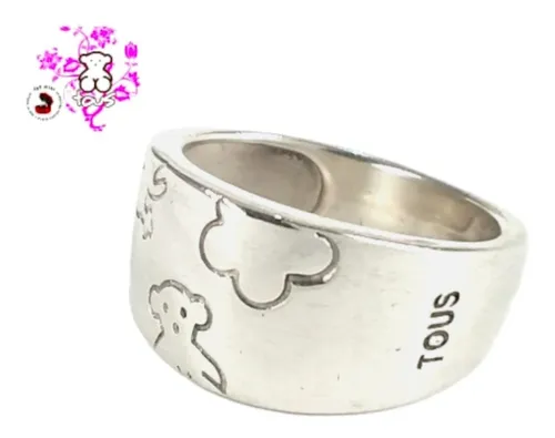 Anillo Tous Original Colecci n Motivos Siluetas Oso Ni a Flo