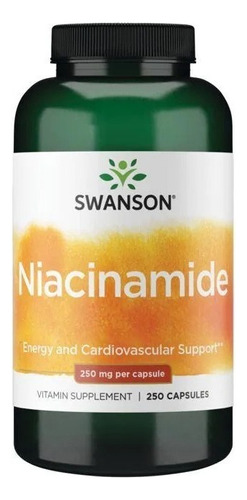 Swanson Niacinamida 250mg 250 Cap Sabor Sin Sabor