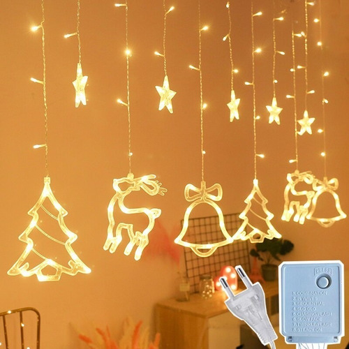 Luces Navidad Guirnalda Cascada Arbol Luz Led 3metro Decora