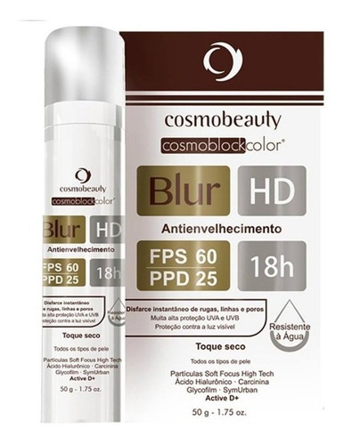 Cosmoblock Blur Hd Fps60 18hs Toque Seco 50g Cosmobeauty Tom Bronze