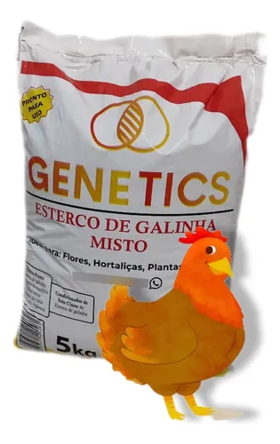 Esterco De Galinha Adubo Orgânico Seco 5kg