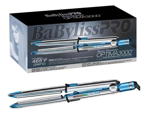 Alaciadora Babyliss Optima 3000 Nanotitanium Placas 1 1/4