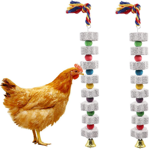 2 Piezas Gran Pájaro Masticando Juguete Accesorios De Jaula