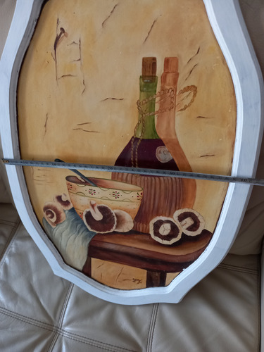 Cuadro Bodegón Oleo Sobre Tabla 40 X 60 Cm