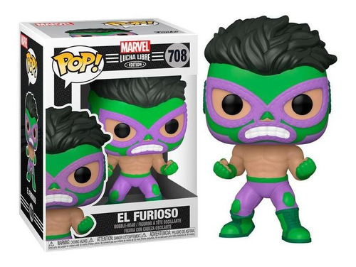 Funko Pop Marvel Luchadores El Furioso 708 Unico