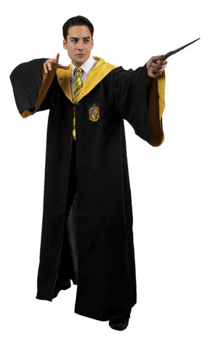 Harry Potter Robe Hufflepuff Adult Capa Colegio De Magia Y Hechicería Hogwarts 