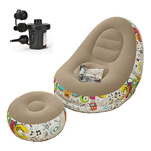Tumbona Inflable Con Bomba De Aire Para El Hogar Sofá ...