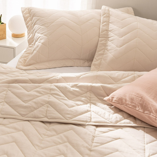 Cubrecama Quilt 2 Plazas Arredo Extra Suave Colores
