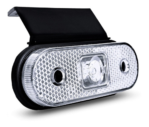 6 Lanterna Cristal Lateral Caminhão Carreta Bau 3 Led