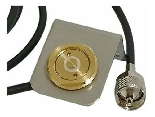 Solid Brass Nmo Antenna Mount With Uhf Male Pl259 Conne...