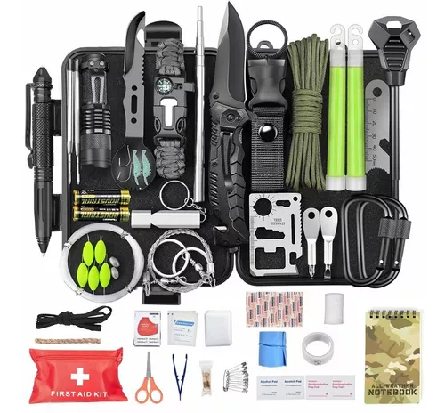 kit de supervivencia profesional militar para senderismo, camping