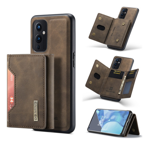 Funda Coffee Dg.ming M2 Series Para Oneplus 9 (eu/na)