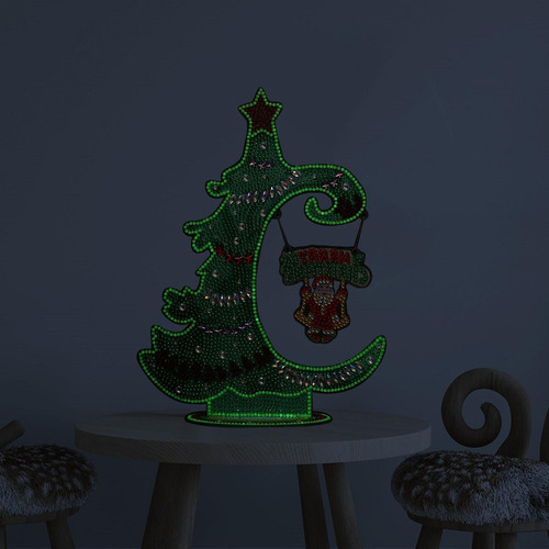 Árbol De Navidad De Cristal De Diamante Artesanía Árbol De N