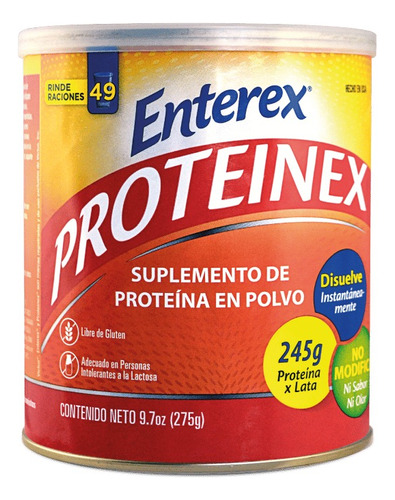 Enterex Proteinex - 275 Gr Suplemento De Proteína En Polvo Sabor N/A