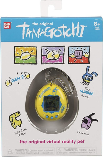 Tamagotchi - Generacion 2 - Color Amarillo Azul En Ingles Color Tamagotchi Amarillo Azul