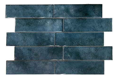 Liston Brick Aquarela Ceramica Petroleo 7,5x25 1ra - Ceral