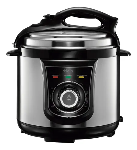Panela Pressão Elétrica Elgin 42ppr 4 Litros 840w Aço Inox