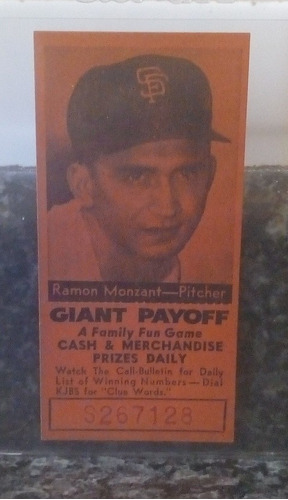 Ramón Monzant, Call-bulletin San Francisco 1958