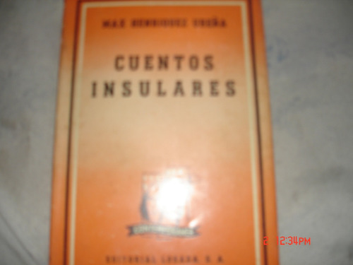 Max Henriquez Ureña  Cuentos Insulares (g)