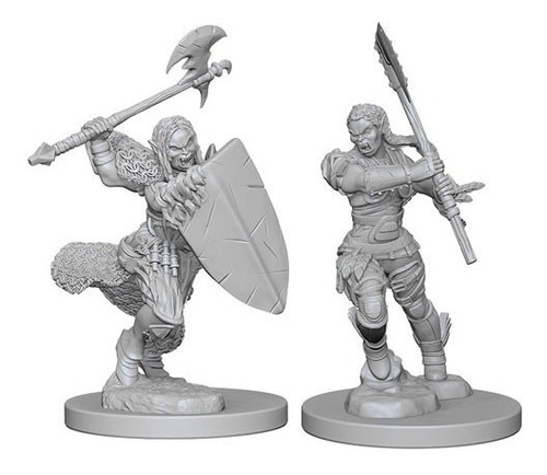 Female Half-orc Barbarian Nolzur's Marvelous Unpainted 