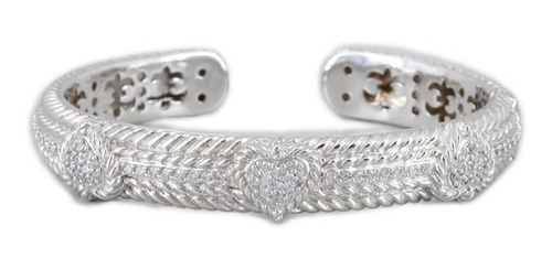 Pulsera Brazalete En Plata Judith Ripka Original