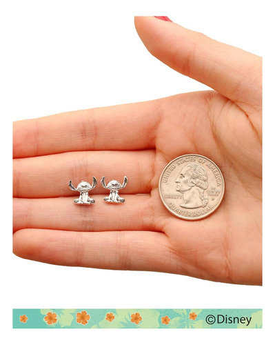 Pendientes Disney Lilo & Stitch Pendientes Stitch Chapados