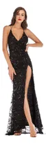 Comprar Vestido De Fiesta Largo Tul Con Lentejuelas Elegante Y Sexy