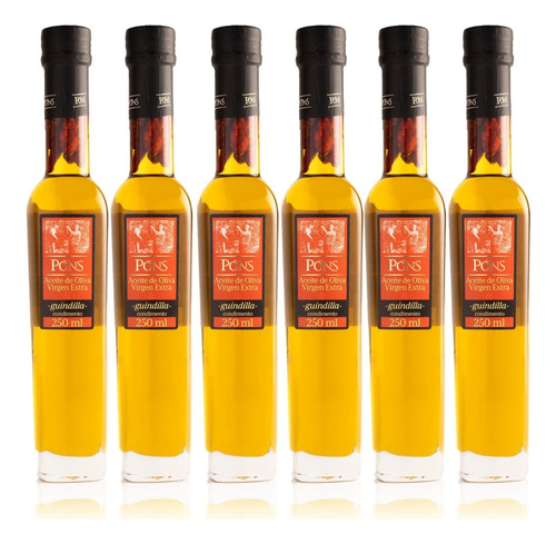 Aceite Oliva Extra Virgen Español Guindilla 250ml Pack X6