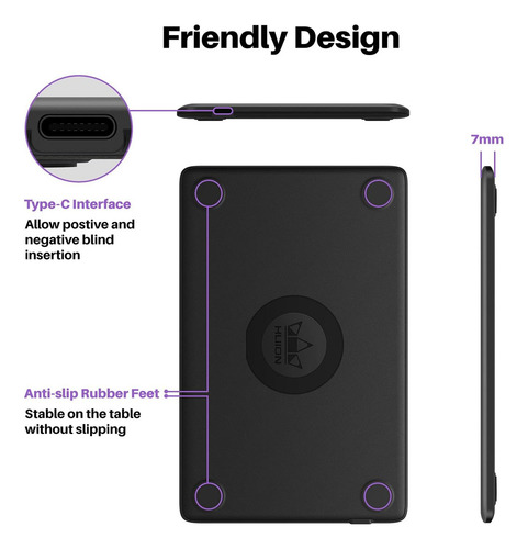 Zhmy Tableta De Dibujo Grafico Huion P/