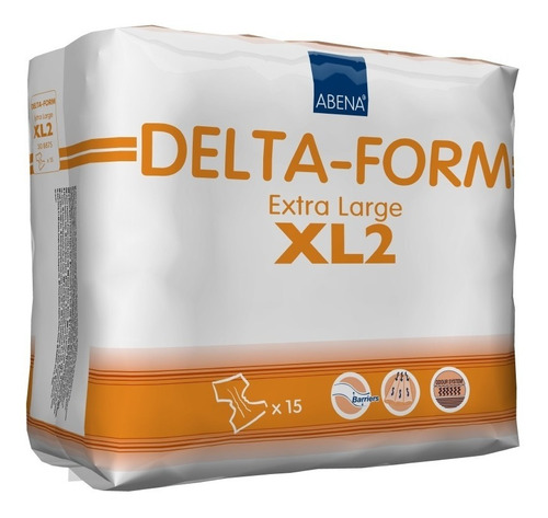 Pañales para adultos Abena pañal anatómico DELTAFORM Extra grande x 15 u