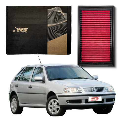 Filtro Esportivo Lavável Volkswagen Gol G3 1.6 8v 2001 Rs