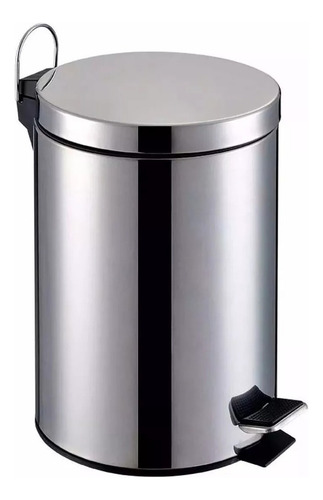 Lixeira Inox 3 Litros Com Pedal Cesto Balde Removível