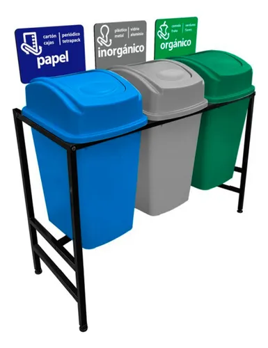 Los tres botes de reciclaje new arrivals