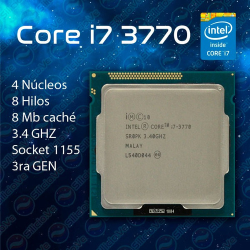 Procesador I7 3770 3ra Generación Socket 1155