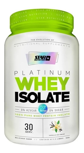 Proteina Isolate Star Nutrition 2 Lb - Vainilla