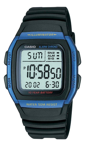 Reloj Digital Para Hombre Con Esfera Gris Casio Youth W 96