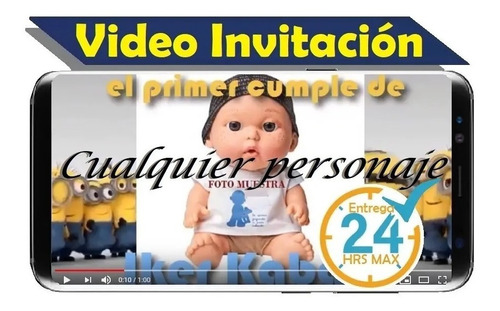 Video Invitacion Cualquier Personaje Entrega Rápida