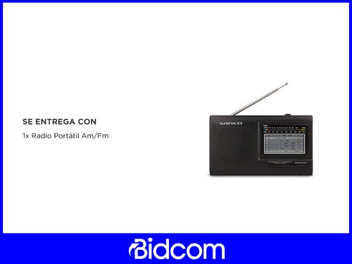 Radio Winco W-2005 Portatil Am Fm Pilas O Cable Analógica Ep