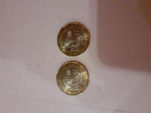 Dos Monedas De 20 Pesos 500 Años De La Fundación De Veracruz