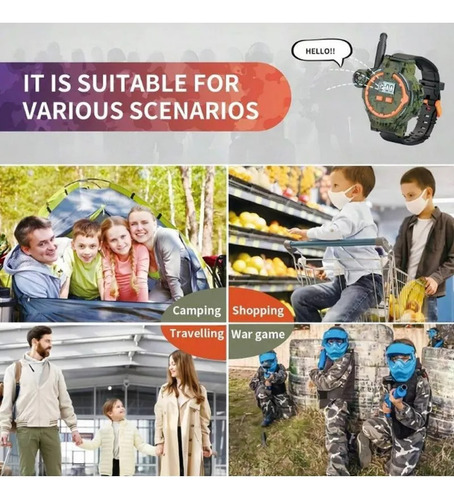 Rq Reloj De Pulsera Para Niños C Radios Walkie Talkies