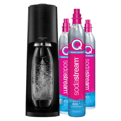 Sodastream Terra Maquina Para Hacer Soda + 3 Cilindros