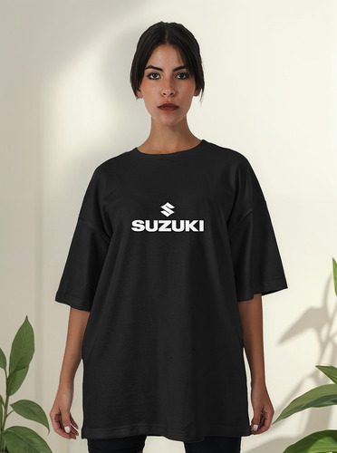Remera Oversize Algodon Moto Mujer Premium