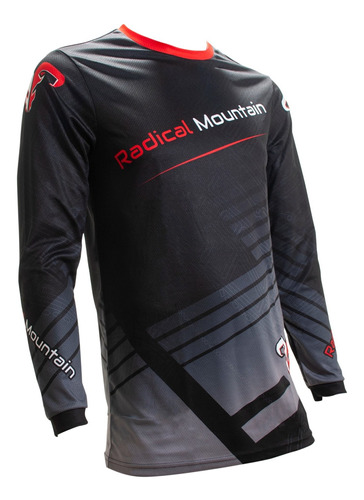 Jersey Mtb Radical Mountain Negro/rojo M