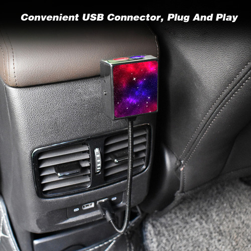 * Proyector De Luz Nocturna Usb: 3 Modos, Cuello Ible Para