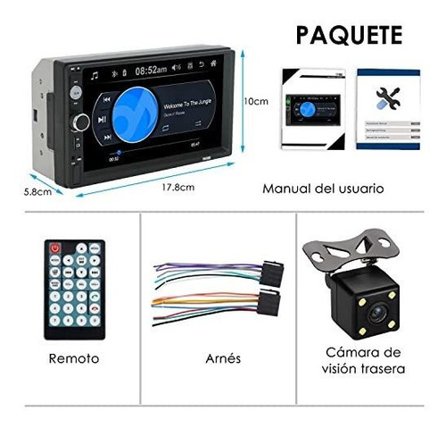 Autoestéreos Pantalla Táctil Capacitiva De 7 Pulgadas, Repro