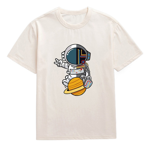 Playera De Verano Con El Emblema De Space Explorer Para Homb