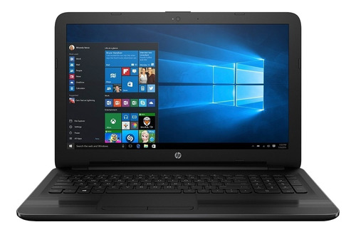 Notebook HP 15-ra008nia negra 15.6", Intel Celeron N3060  4GB de RAM 500GB HDD, Intel HD Graphics 400 1366x768px Windows 10 Home