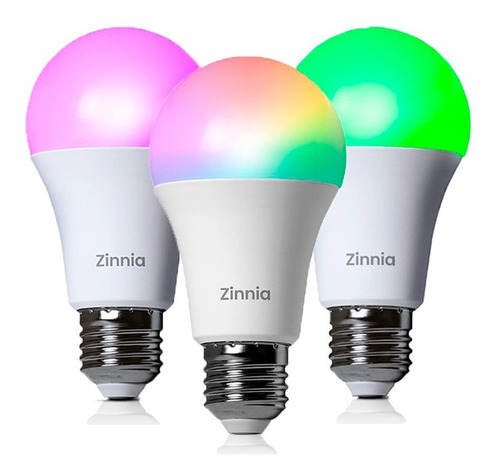 Kit Com 3 Lampadas Smart Zinnia Cr100 Wi-fi Rgb Google Alexa 110v/220v