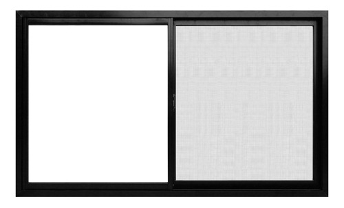 Ventana Herrero Negro C/mosquitero Maxialuminios 200 X 110