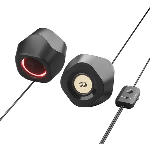 Caixa De Som Bluetooth Redragon Gs590, Preto, Rgb Cor Preto 110v/220v